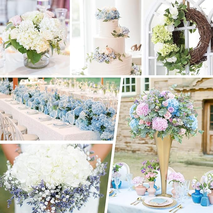 4Pcs Real Touch Hydrangea Artificial Flowers - Image 6