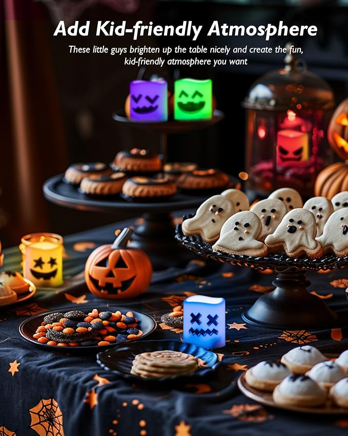 Homemory 24Pack Color Changing Halloween Flameless Candles, 200+ Hours LED - Image 2