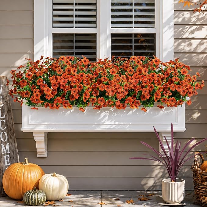 Artificial Fall Flowers Faux Mums - Image 7