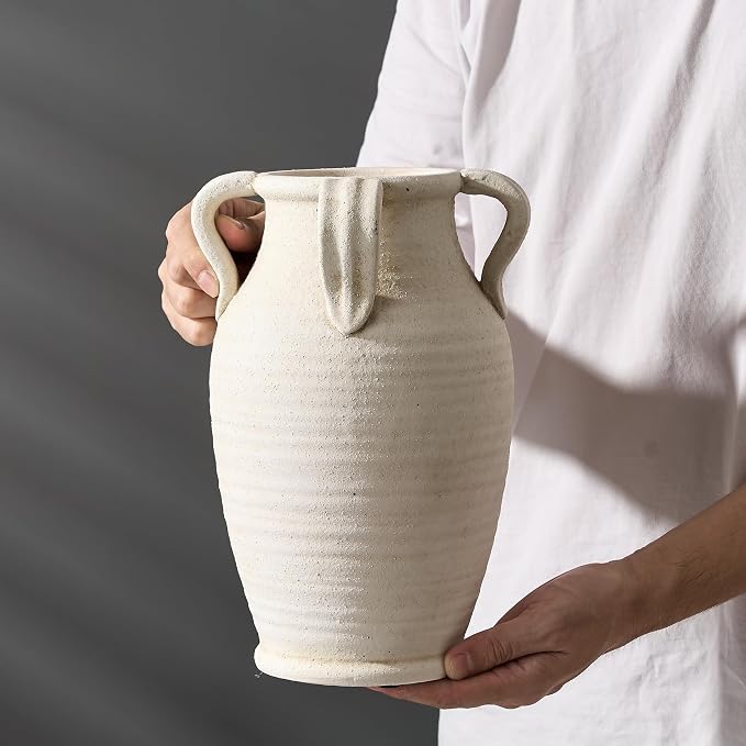 Emotionally Grounded Vase, Vaseking Large Ceramic Rustic Vase - Image 9