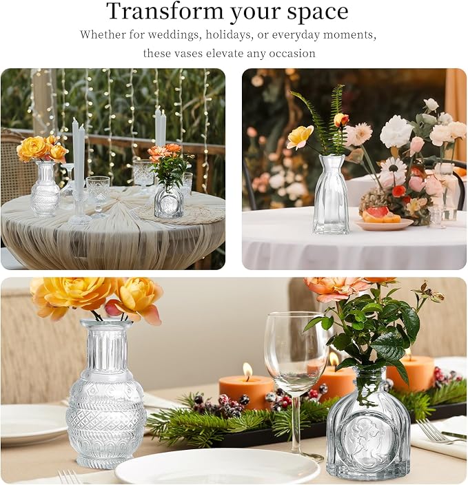 Glass Bud Vases Set of 64 - Image 3