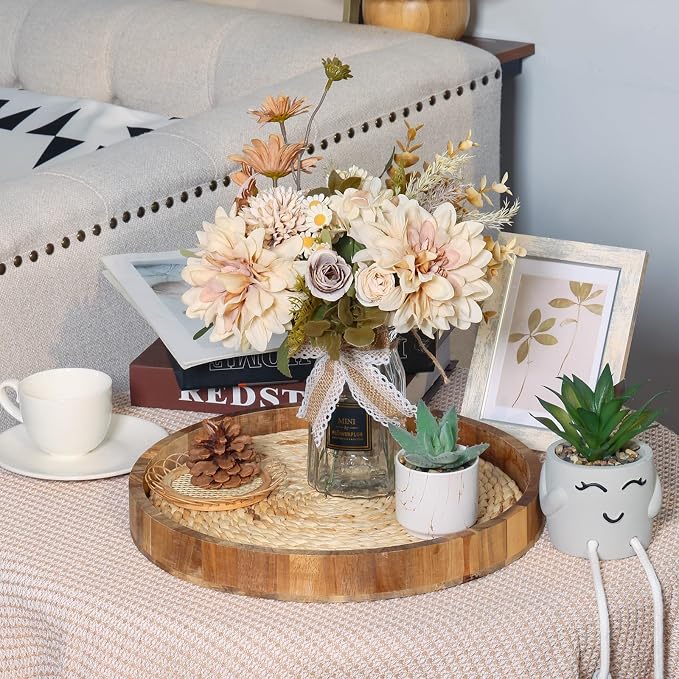 CEWOR Fake Flowers in Vase, Artificial Flowers - Image 6