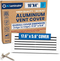 16x4 Aluminum Wall Ceiling Air Return Vent Cover HVAC Rustproof Grille by ACLAMINAIRE