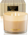 Luxury Coconut Soy Candle | Large 3 Wick Jar Candle | Up to 50 Hours Burning by 96NORTH%C2%AE