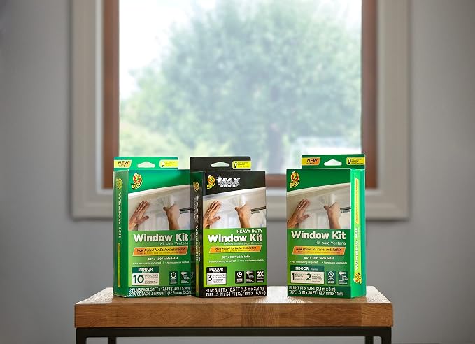 Duck MAX Strength Window Insulation Kit, Winter Window Seal Kit Fits Patio - Image 8