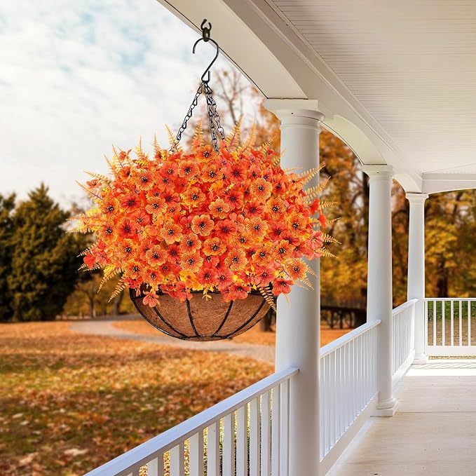 16PCS Artifcial Fall Flowers, Silk Flowers - Image 4