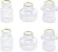 Vixdonos Taper Glass Candlestick Holders Tealight Candle Holders by Vixdonos