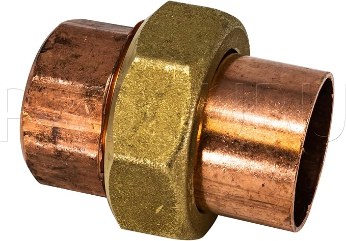 10-Pack 2-Inch Copper Union CxC Sweat Connection, Made in USA, Certified Safe - Image 2