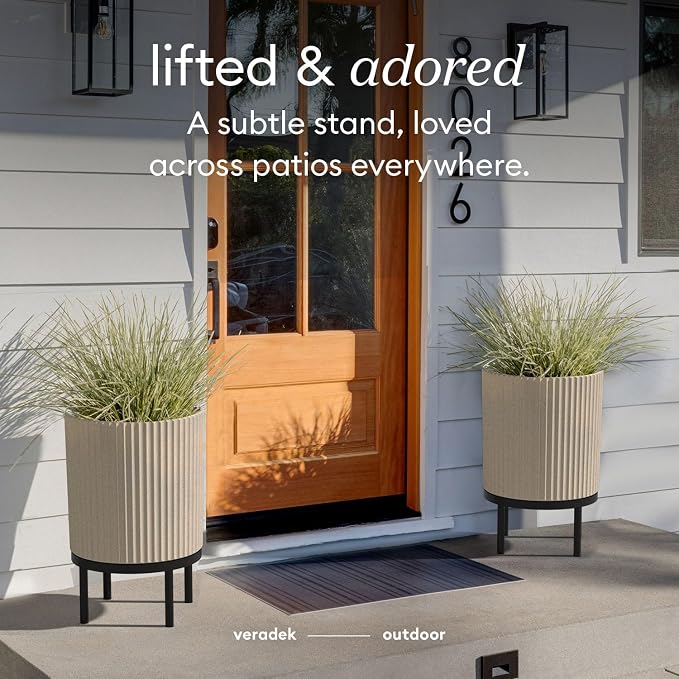 Veradek Demi Series Round Planter w/ Stand - Image 9