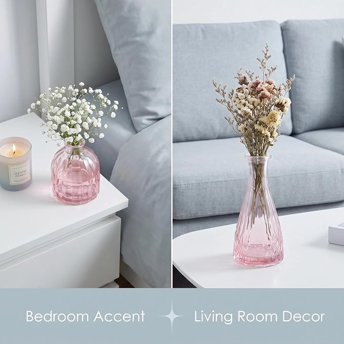 Mini Bud Vases Centerpieces for Tables, Small Flower Vases Suitable for - Image 4