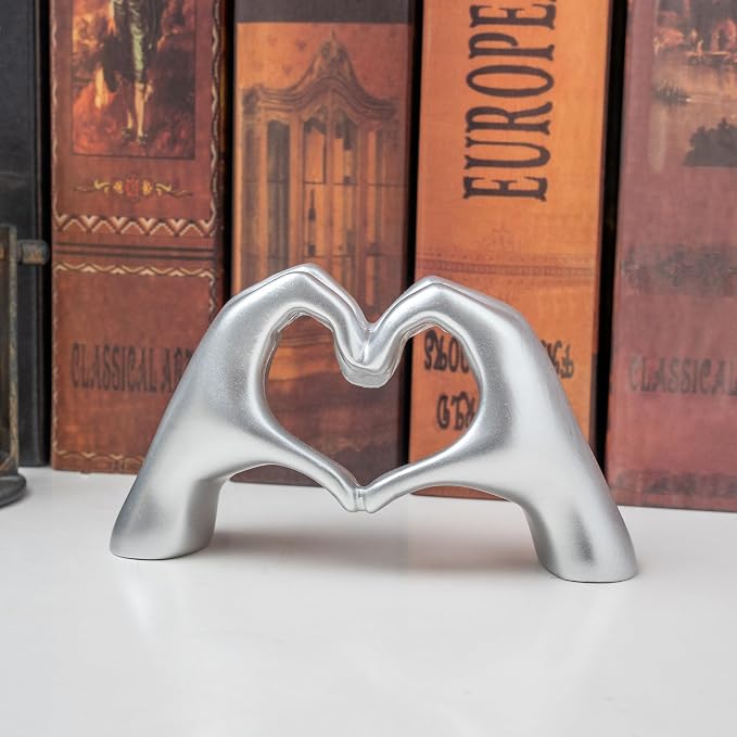Small Heart Hands Sculpture Decor - Image 5