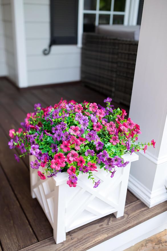 florisso Artificial Flowers for Outdoors Daisy 12 Bundles for Home Decor | Faux - Image 8
