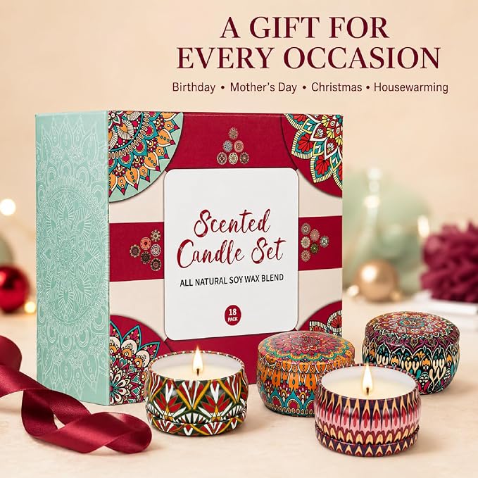 18 Pack Scented Candles Gift Set - Image 7