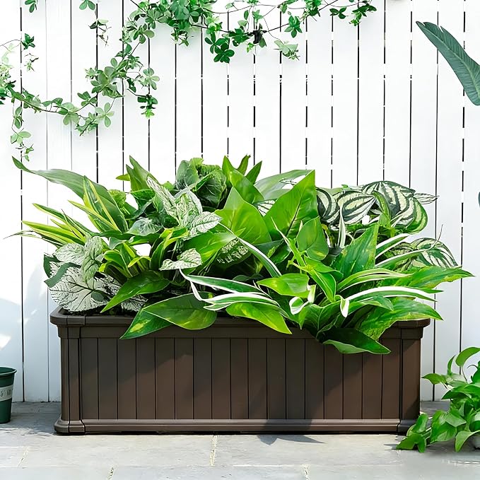 Artificial Plants for Outdoors Faux Greenery Leaves UV Resistant Realistic - Image 6