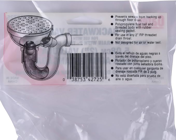 Oatey 42725 2 in. Backwater Valve Device - Image 2