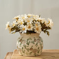 SIDUCAL Ceramic Red Rose Floral Vase by SIDUCAL
