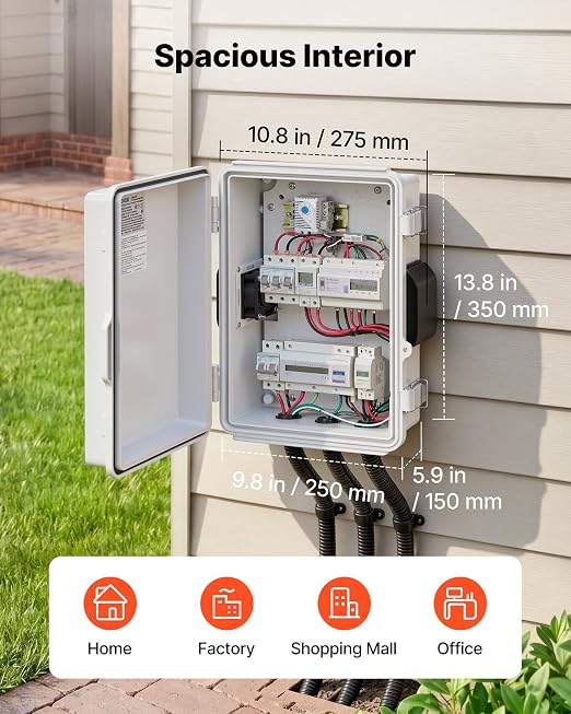 VEVOR Outdoor Electrical Box, Waterproof Electrical Junction Box - Image 2