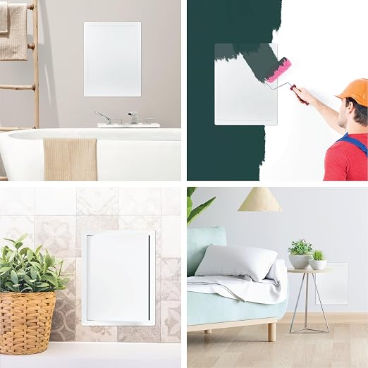 12" x 16" White ABS Plastic Plumbing Access Panel - Image 4