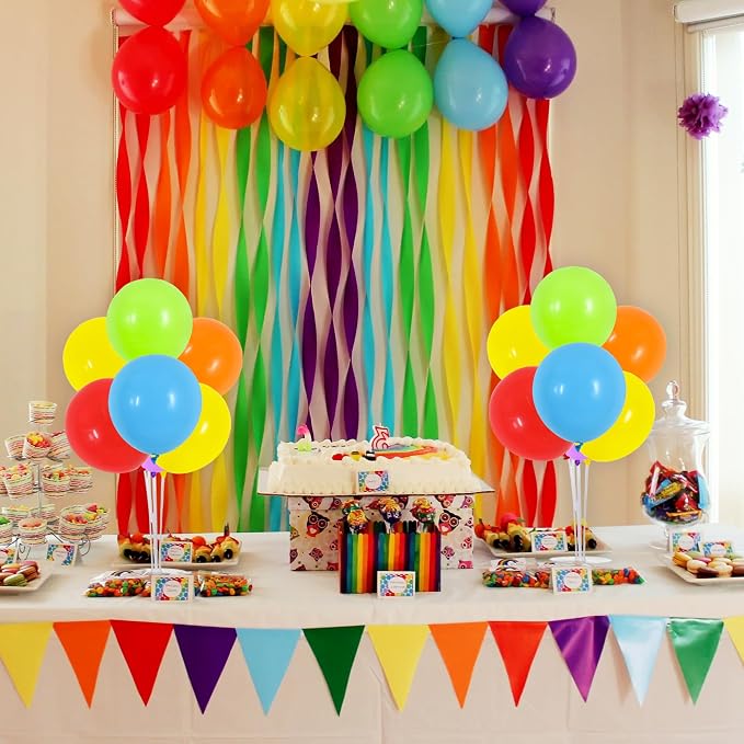 TONIFUL 4 Set Colourful Balloon Stand Balloon Centerpieces - Image 7