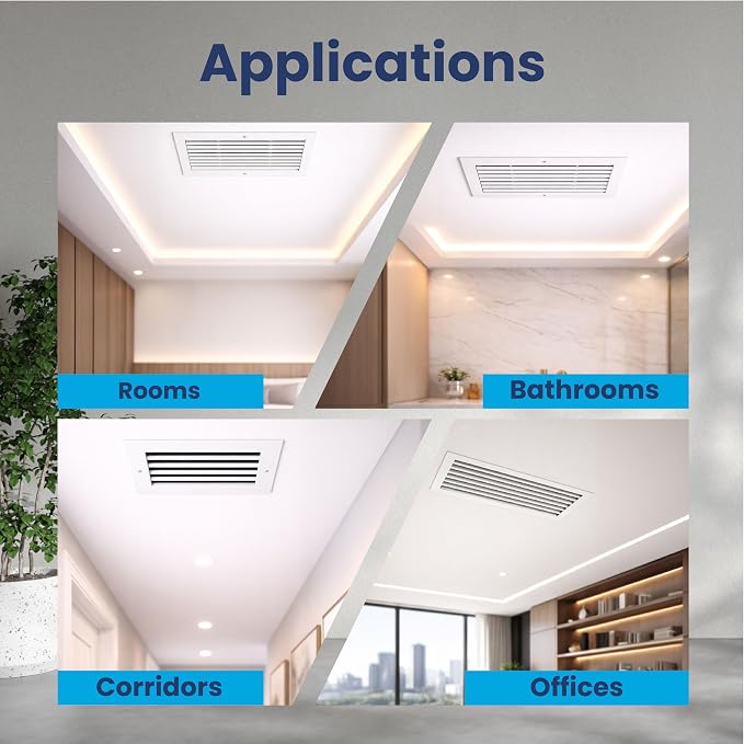 16x4 Aluminum Wall Ceiling Air Return Vent Cover HVAC Rustproof Grille - Image 5