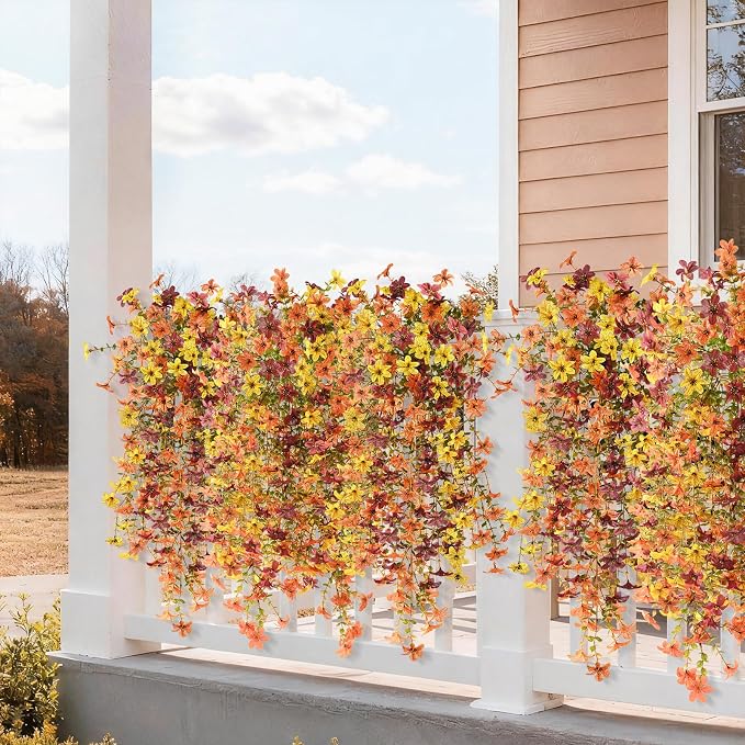 INQCMY Artificial Fake Hanging Flowers Plants - Image 4