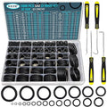 KEZE 1008 Pcs SAE O Ring Kit, 32 Sizes USA Standard Nitrile 70A Rubber Seals by KEZE