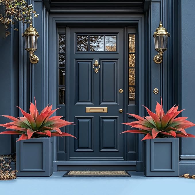 Ttranewsoo Artificial Agave Plants, Large UV Resistant Fake Agave Planters - Image 6