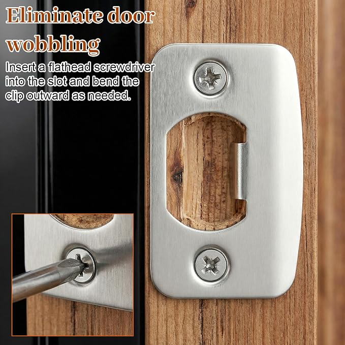 2 Pack Door Strike Plate, Strike Plates - Image 3