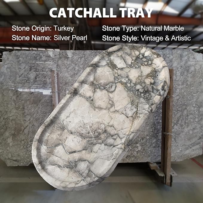 Turkish Natural Travertine Tray, Catchall Tray - Image 6