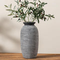 Ceramic Rustic Vase, Large Flower Farmhouse Vases Home Decor, 12.5" Tall by ooit