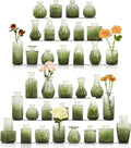 36Pcs Bud Vases Set Small Vintage Glass Bottles Bud Vases in Bulk Multiple by JALANCY