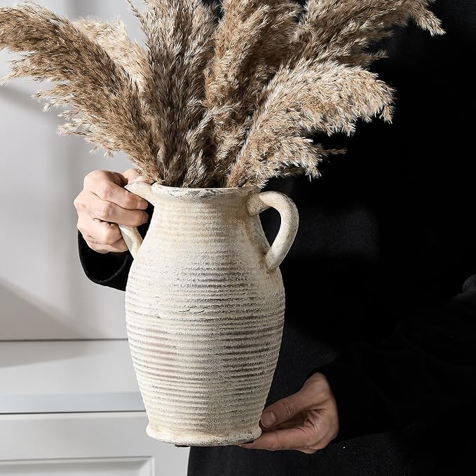 Emotionally Grounded Vase, Vaseking Large Ceramic Rustic Vase - Image 3