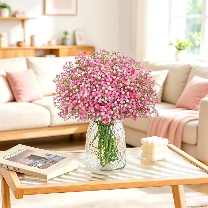 21Pcs Babys Breath Artificial Flowers, Baby Breath Flowers Artificial Bulk | - Image 5