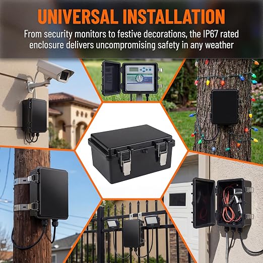 Electrical Junction Box, IP67 Waterproof Outdoor Box ABS Plastic Enclosure - Image 4