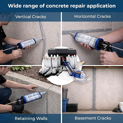 30ft Epoxy Foundation Wall Crack Repair Kit, A-Tech 212 LV Injection System - Image 5