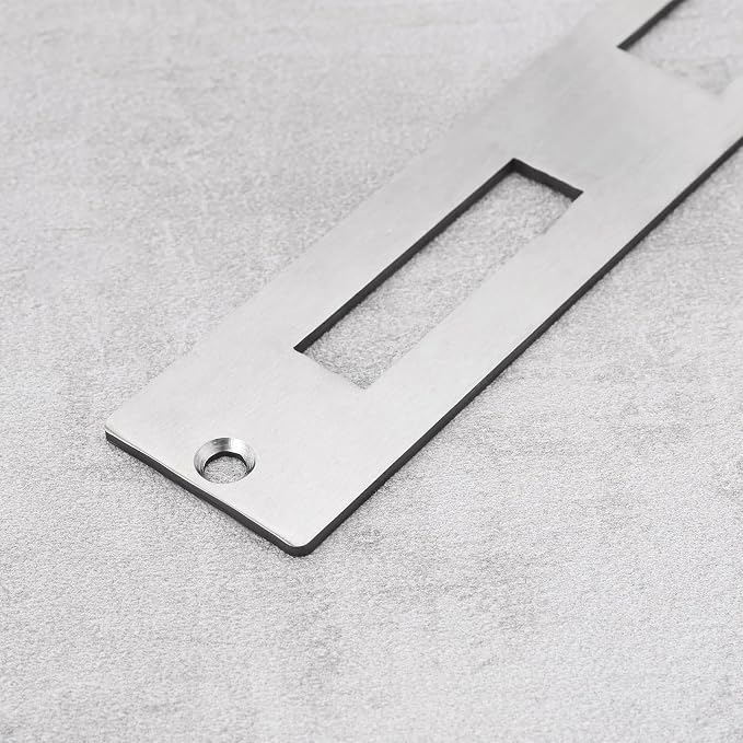 1Pc Door Flat Strike Plate Stainless Steel Plate 172mm x 33.7mm - Image 5