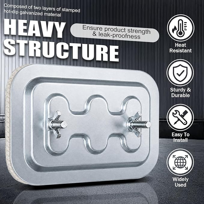 High Temperature Grease Duct Access Door 8" x 12"| - Image 4