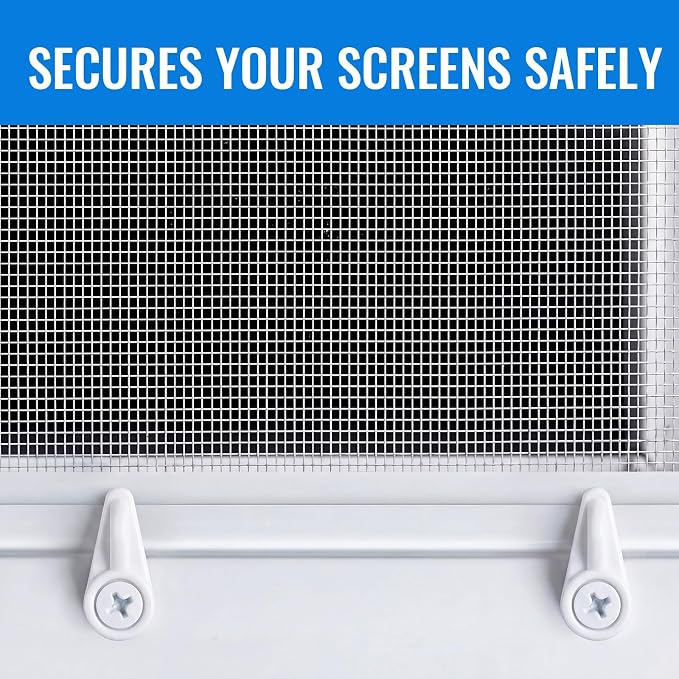 Blulu 24 Pack Flush Cabinet Glass Retainer Clips Window Screen Clip - Image 5