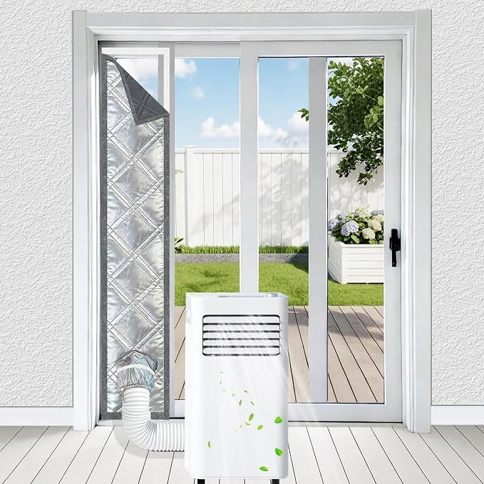 Heavy Duty 98" Sliding Door AC Vent Kit, 3-Layer Thickened Thermal Barrier - Image 2