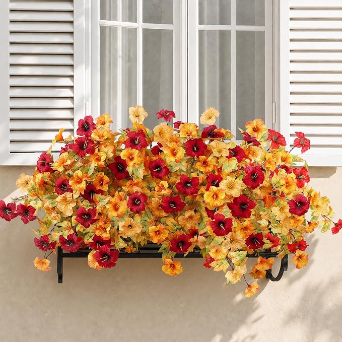 Alupssuc 8PCS Artificial Fall Flowers Fake Plants - Image 8