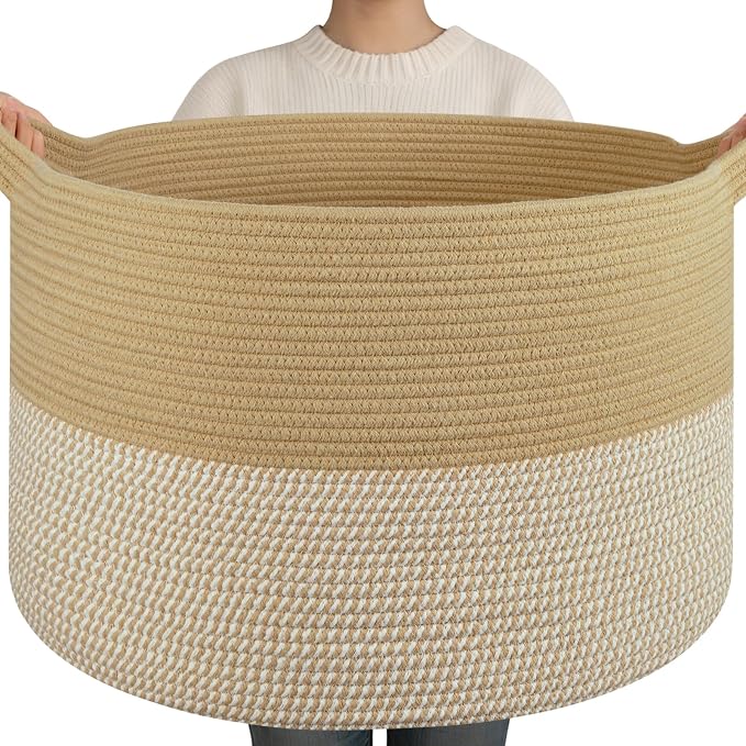 OIAHOMY 90L XXXLarge Blanket Basket by MasterofSpaceOptimization
