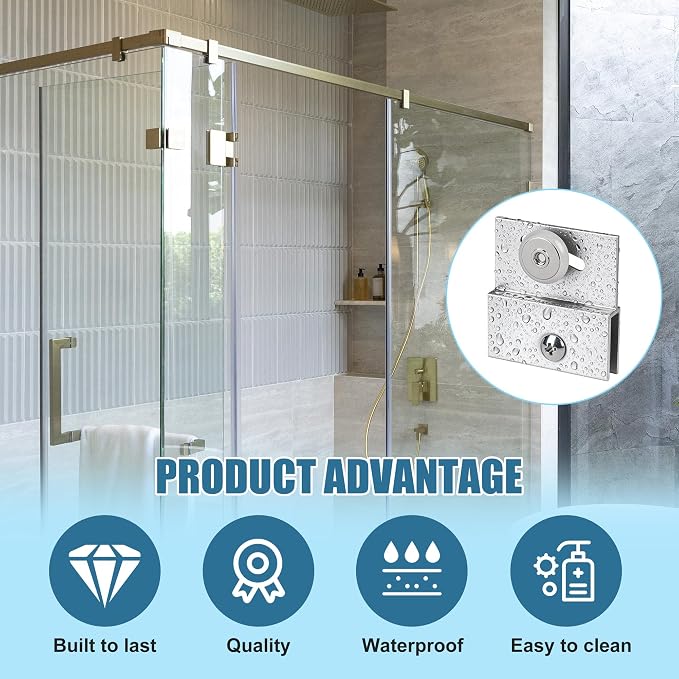 4 Pcs Shower Door Rollers, M 6054 Sliding Glass Door Rollers – Frameless Shower - Image 5