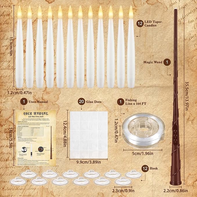 12White Flameless Floating Candles - Image 4