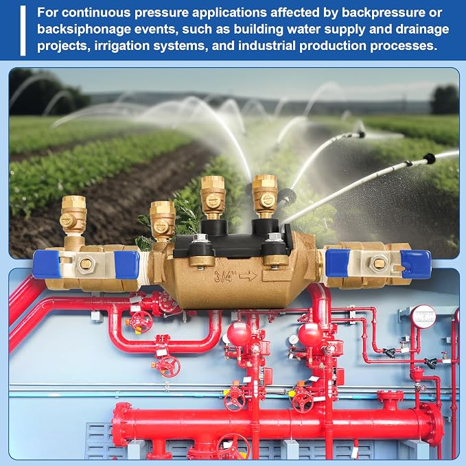 34-350 3/4" 350 Double Check Backflow Preventer | 3/4 inch Double Check Valve - Image 5