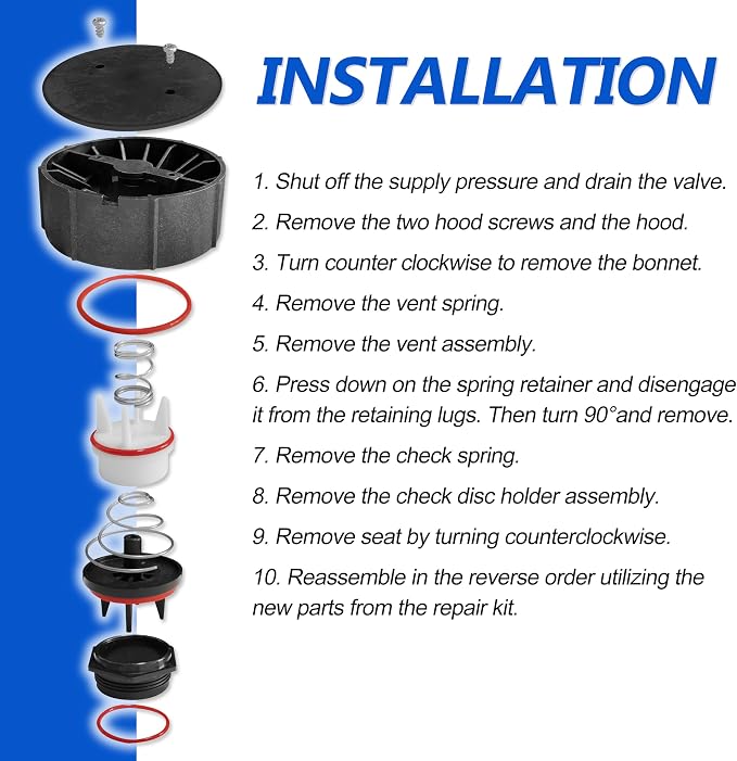 0887728 Pressure Vacuum Breaker Repair Kit Replacement - Image 7