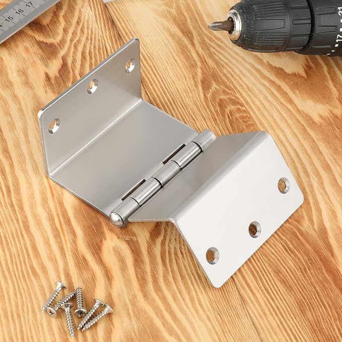 3 Pack Offset Hinges 3.5 Inch Satin Nickel Swing Clear Offset Door Hinge - Image 6