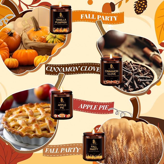 DL DREAMY DEWLA Fall Candles Set - Image 5
