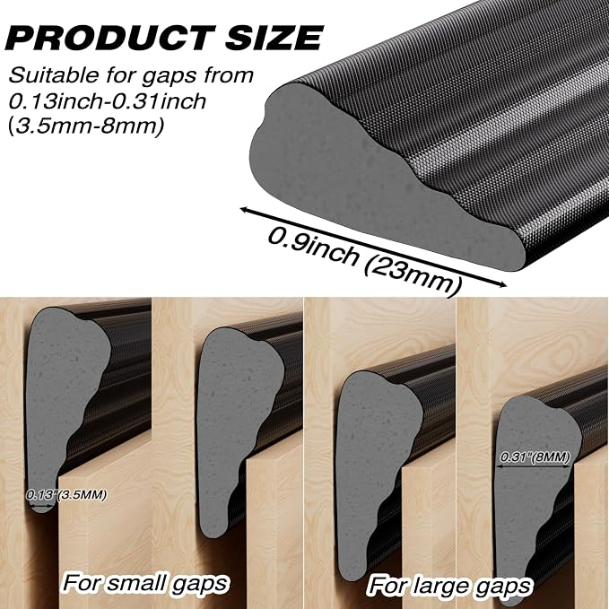 2 Pcs 196" Wedge Weather Stripping - Image 2