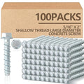 Tandefio 100 Pack 5/16 x 2 Concrete Anchors and Screw Kits Galvanized | Large by Tandefio