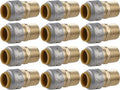 SharkBite Max Male Adapter, 1/2 in Push-to-Connect x 1/2 in MNPT, Brass by SharkBite